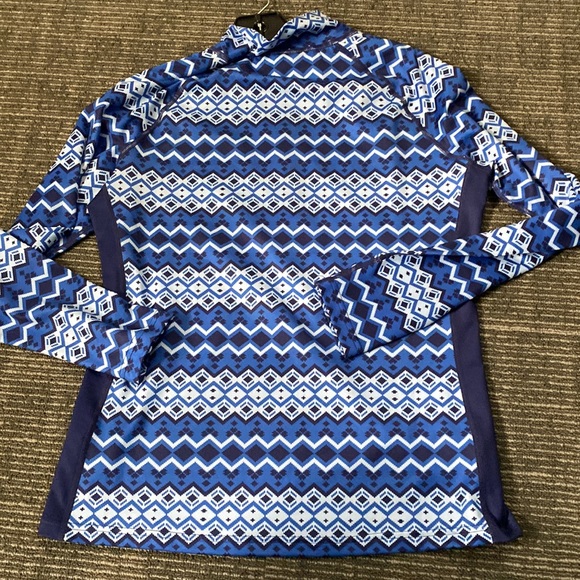 NWT Krimson Klover Diamond Pattern 1/4 Zip pullover perfect for spring - Picture 3 of 5